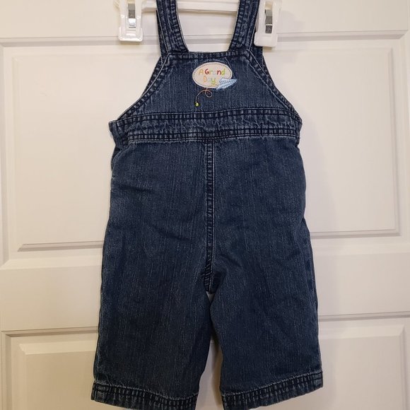 DISNEY Boy's Embroidered Winnie The Pooh Denim Overalls - Baby Size: 3 Months - Picture 11 of 11